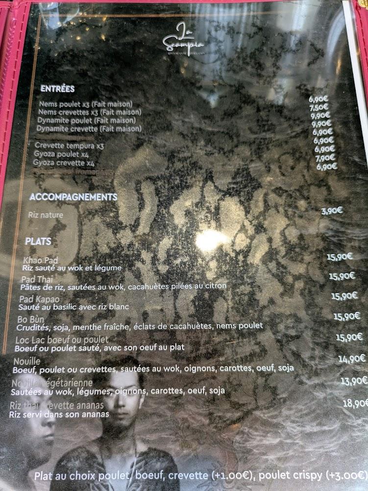 Restaurant Asiatique - La Scampia - Menu Image 1